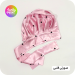 کلاه خواب ساتن بنددار