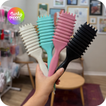 برس بونس کرل پشت شیاردار مستطیلی - Bounce Curl